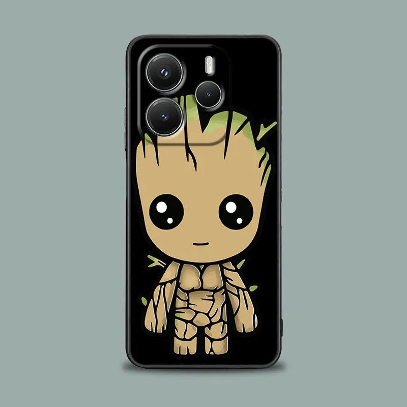 Marvel Phone Case For Redmi 15C 14C 13C Back Cover Spiderman For Redmi Note 15 14 13 12 Pro Plus 11 10 8 Pro Iron Man Groot Case