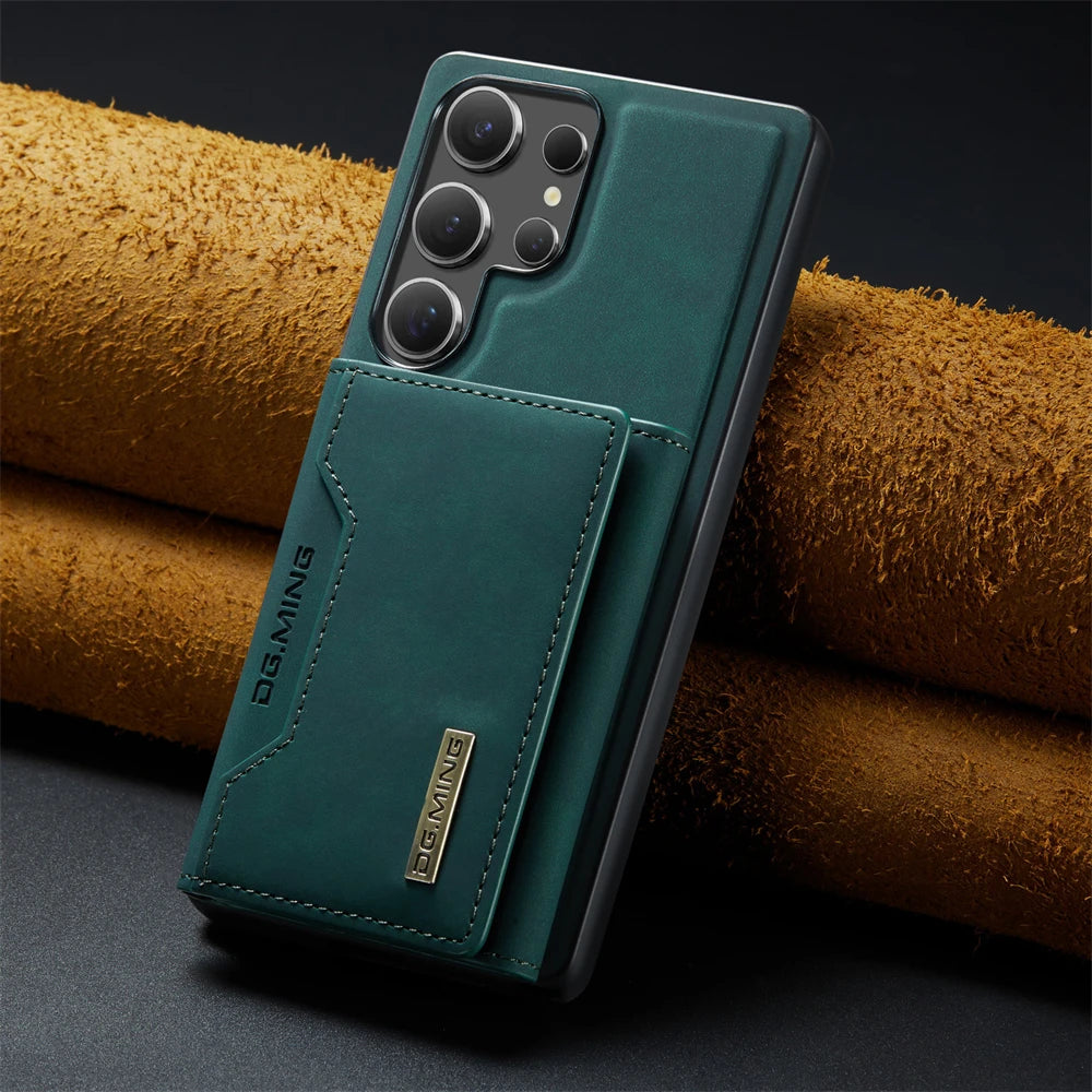 2 in 1 Detachable Magnetic Card Pocket Wallet Leather Case for Samsung Galaxy S26 S25 Ultra S23 S24 S22 Plus Note 20 Cover Shell