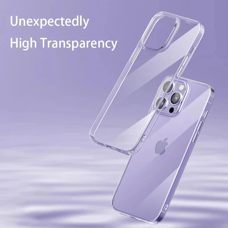 Silicone Clear Case For iPhone 16 17 15 11 12 13 mini 14 Pro Max Cover For iPhone X XS Max XR 8 7 6 Plus SE 16E 17 Air Cover