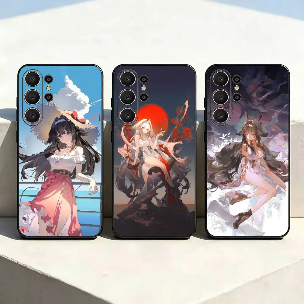ZZZ Y-Ye S-Shunguang Game Black Soft Silicone Phone Case for Samsung Ultra S26, S24, S21, S22, S23, S30, Plus, Lite