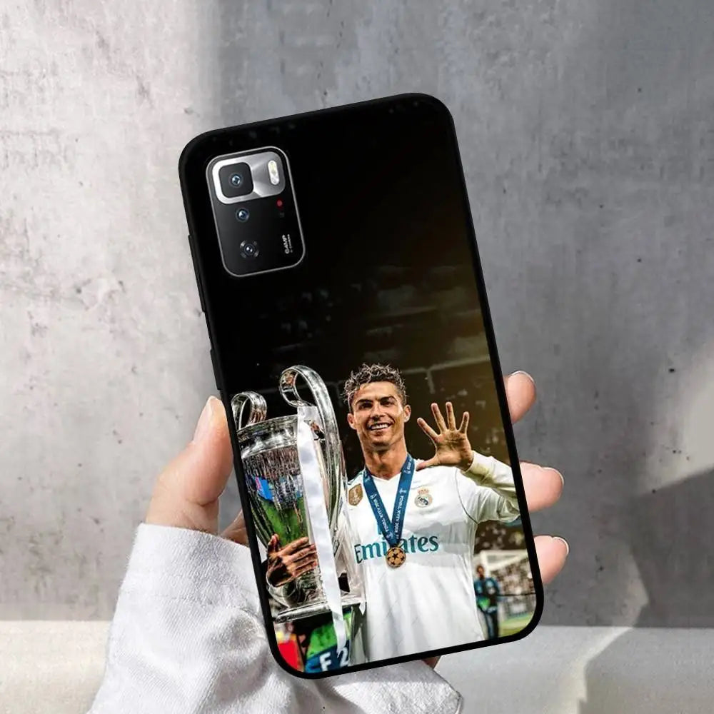 Football R-Ronaldo Cr7 Phone Case For Redmi Note 4 X 5 A 6 7 8 T 9 9S 10 11 11S 11Epro Poco M3 Pro