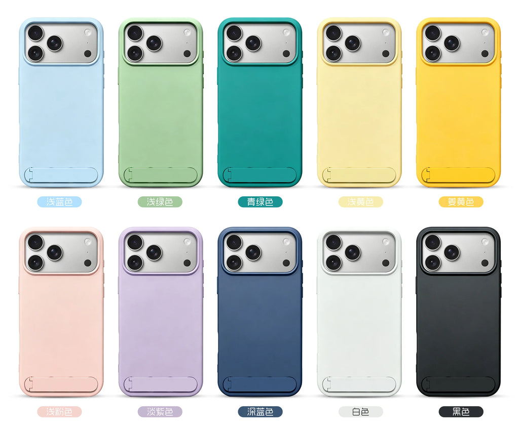 Luxury Round Dot Liquid Silicone Phone Case for IPhone 17 Pro Max 16 15 14 13 Shockproof One Character Bracket Cover