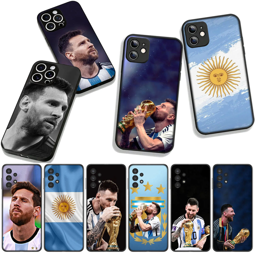 Argentina Flag Football Number 10 Champion Cover for Xiaomi Redmi Note 11 15 9 10 Pro Plus 8 A5 9A 9T 10A 10C 9C NFC 15C 8T Case