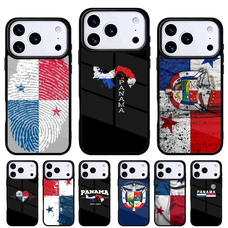 Panama Flag Phone Case for iPhone 17 Air 16e 15 14 13 Pro Max Back Cover for 12 11 Pro Coque