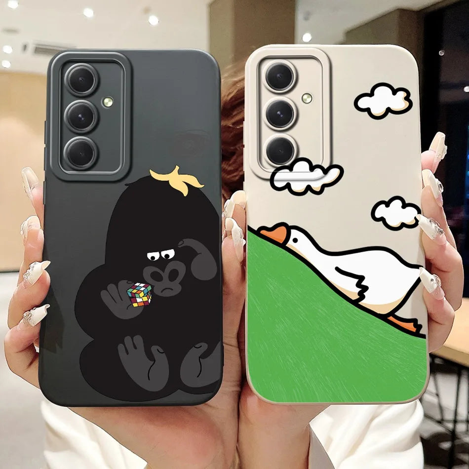 For Samsung Galaxy S23 FE S23 5G Cute Panda Rabbit Cartoon Case For Samsung S 23 23FE Shockproof Soft Silicone Phone Cases