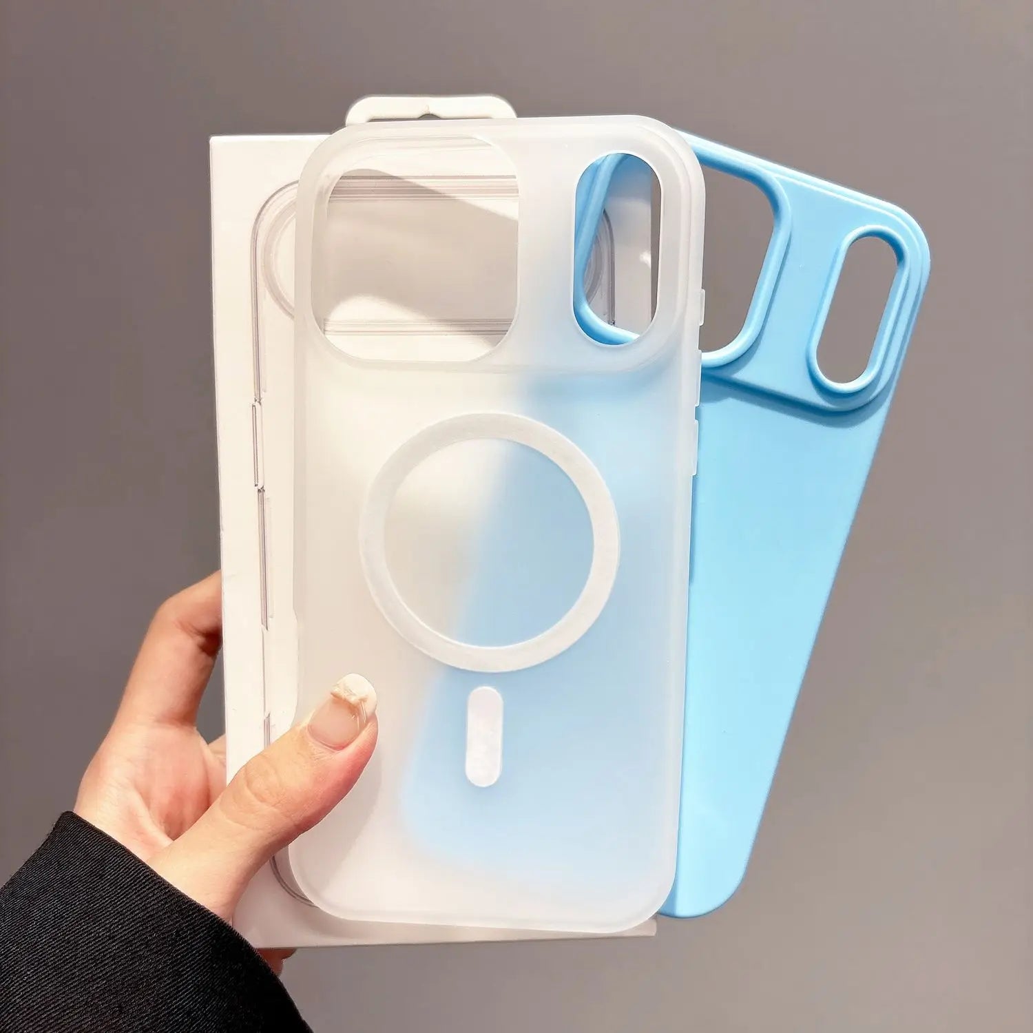 Luxury Jelly Phone Case For iPhone 17 16 15 14 13 12 Pro Max Hard PC Soft Silicone TPU 2in1 Shockproof Magnetic Phone Cover
