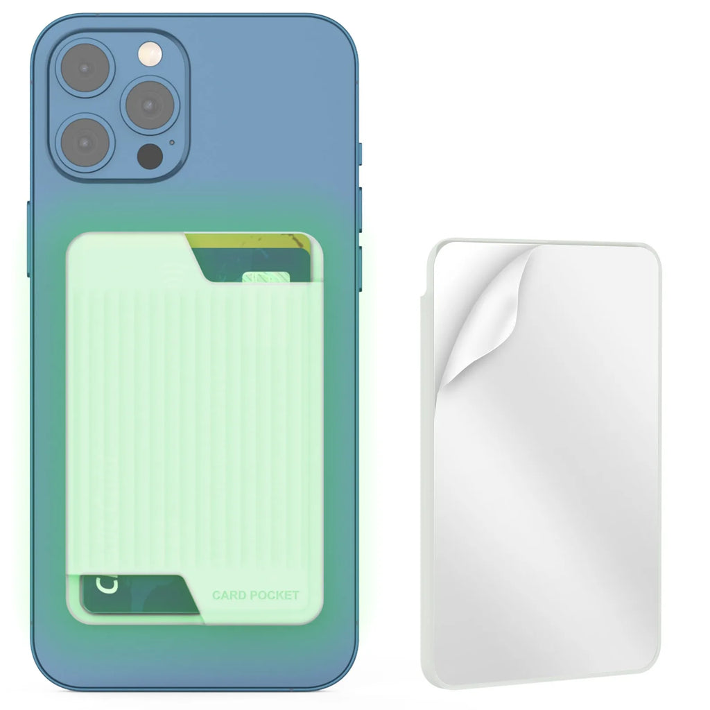 For IPhone Apple Huawei Samsung Phone Card Case Silicone Adhesive Back Sticker Convenient Storage Of Card Case