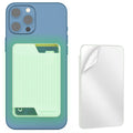 For IPhone Apple Huawei Samsung Phone Card Case Silicone Adhesive Back Sticker Convenient Storage Of Card Case