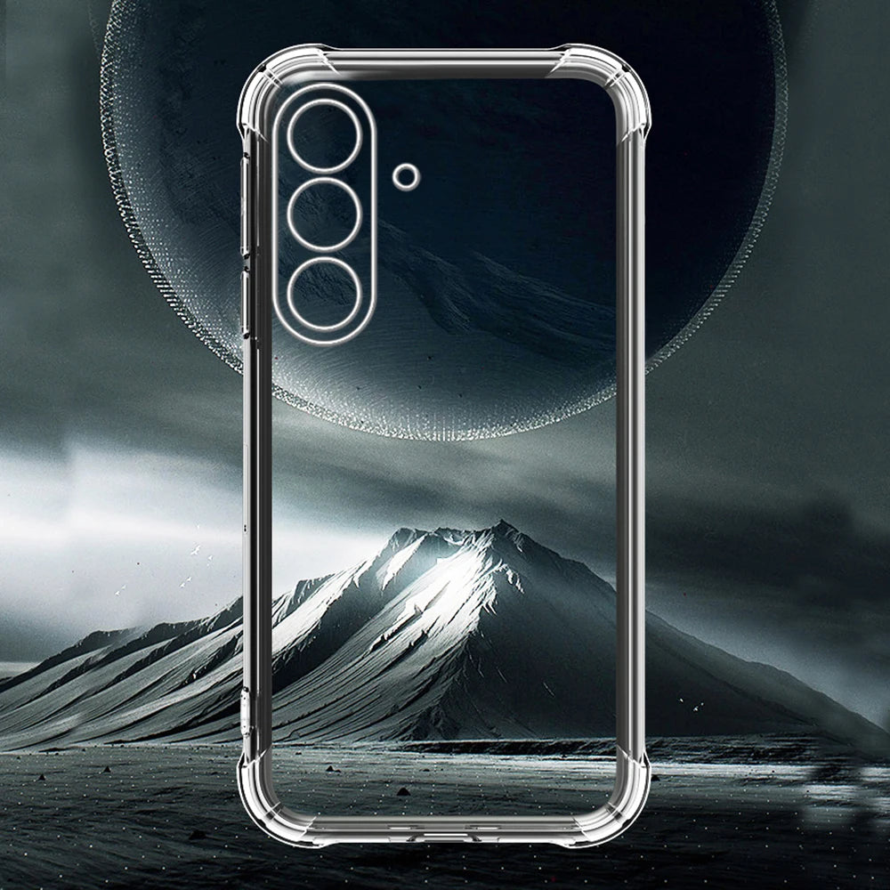 For Samsung Galaxy S25 FE Case Transparent Shockproof Cover SamsungS25FE S25FE 5G Camera Protection Back Fundas TPU Shell Bumper