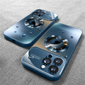 Luxury Glass Camera Lens Protection Case For iPhone 17 Pro Max Air 14 15 Plus 12 13 16 Pro 16E For Magesafe Magnetic Phone Cover