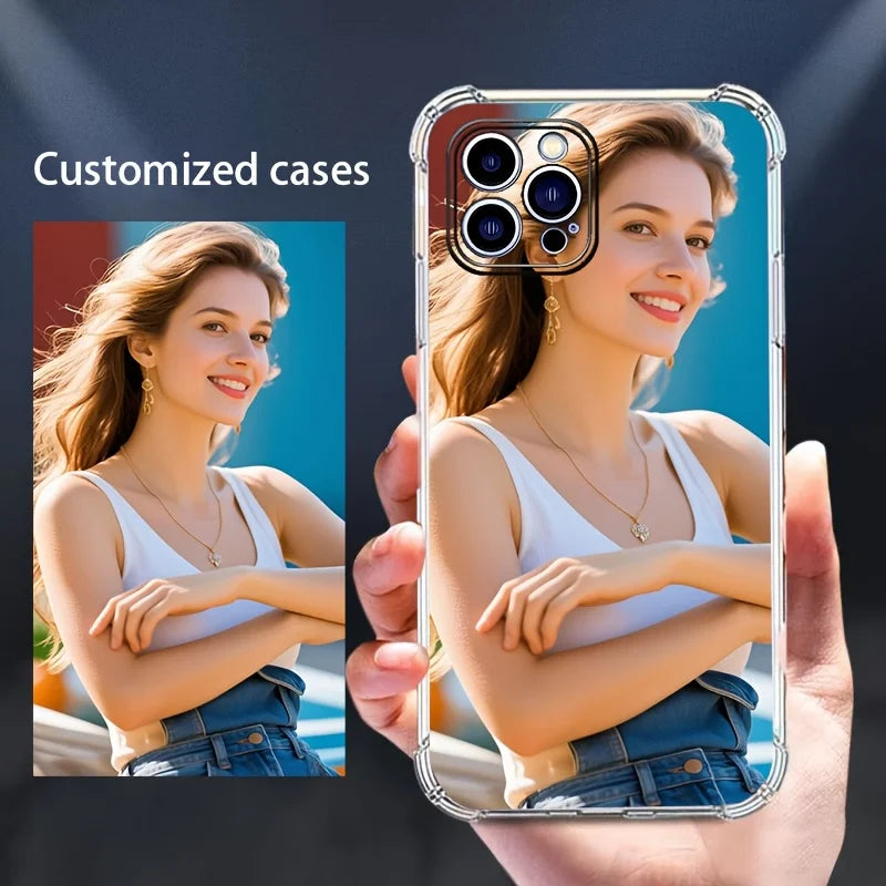 DIY Shockproof Soft Case Customised Artists photo For iPhone 17 16 15 14 13 12 11 Pro Xs Max SE 16e XR Plus Air  TPU back cover