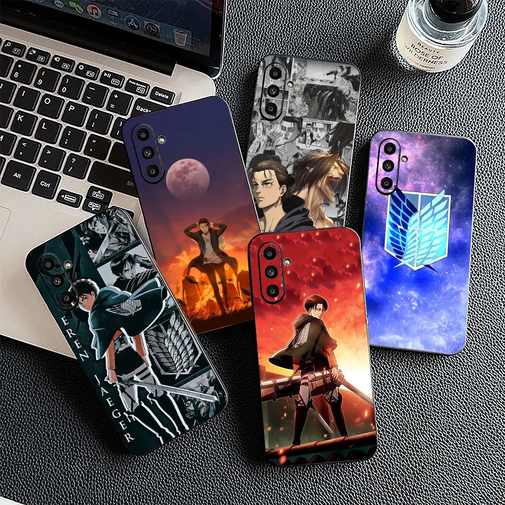 Phone Cover for Motorola Moto Edge 70 60 Fusion NEO Pro G Stylus G56 G96 G04 G05 20 Case Comics Attack on titan levi Eren