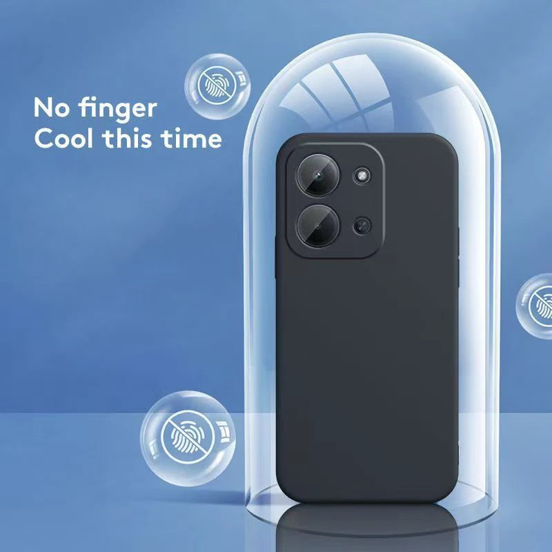 Square Liquid Silicone Phone Case for Xiaomi Redmi 15C 4G Case Redmi15C 4G 5G EU Matte Bumper Soft TPU Back Case Fundas
