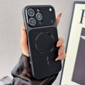 Luxury Official PU Leather Magnetic Phone Case For iPhone 15 14 11 12 13 16 17 Pro Max Plus For Magsafe Shockproof Matte Cover