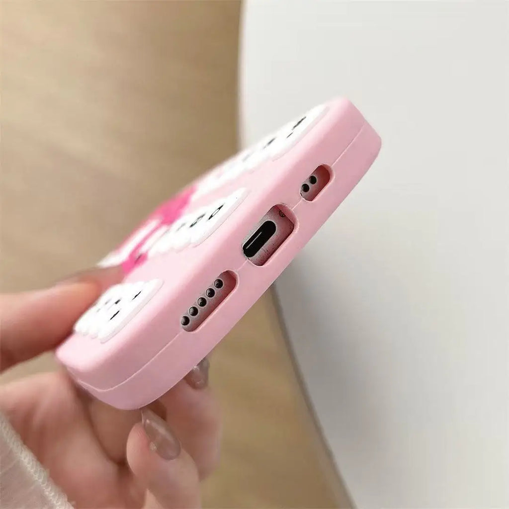 For iPhone 17 Promax 16 15 14 13 12 Pro Max Phone Case 3D Sanrio Hello Kitty Retro Mobile Phone Cartoon Y2k Soft Silicone Cover