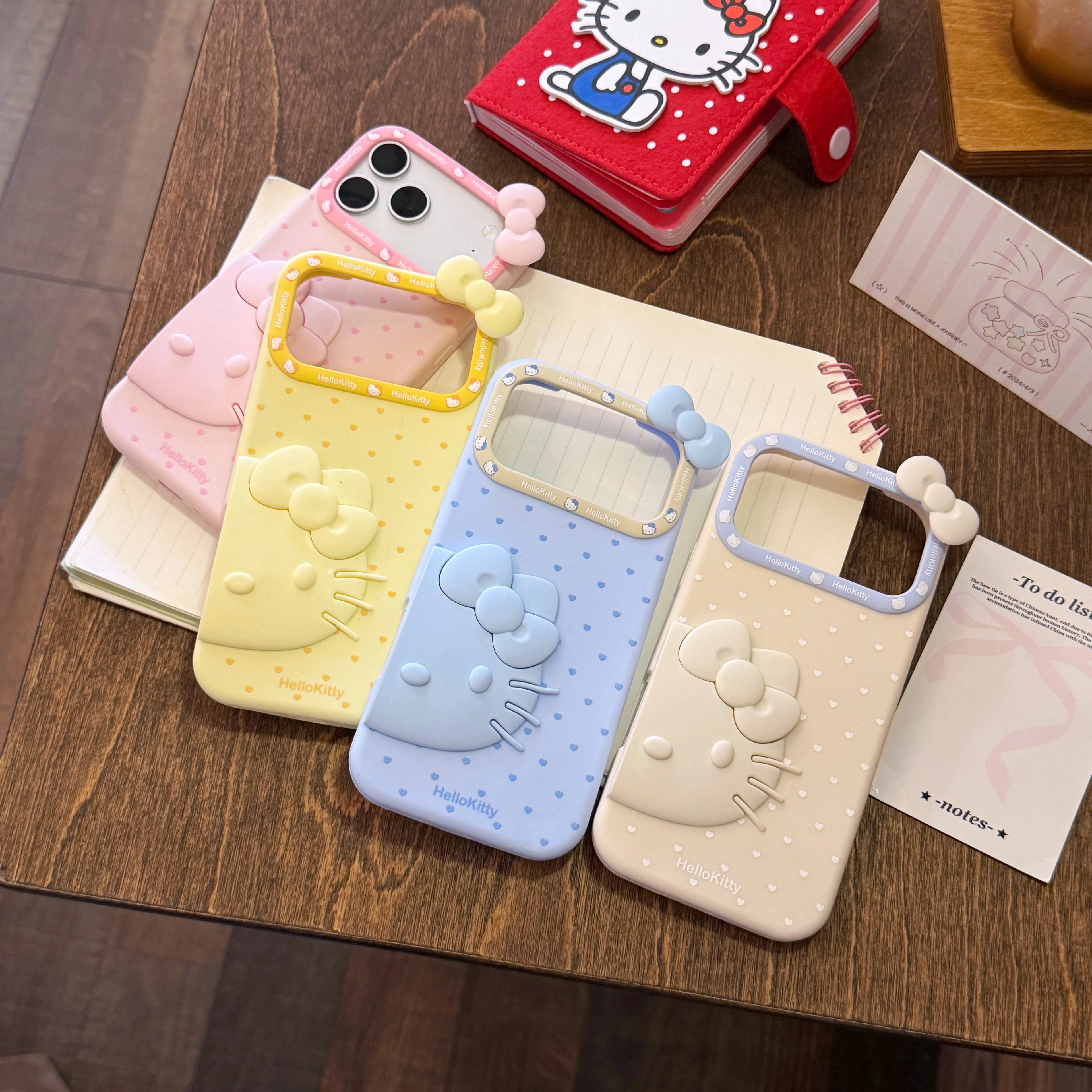 Sweet Soft Silicone Cover 3D Stereo For Hello Kitty For IPhone 13 14 15 16 17 Pro Max Girls Cute Cartoon Protective Phone Shell
