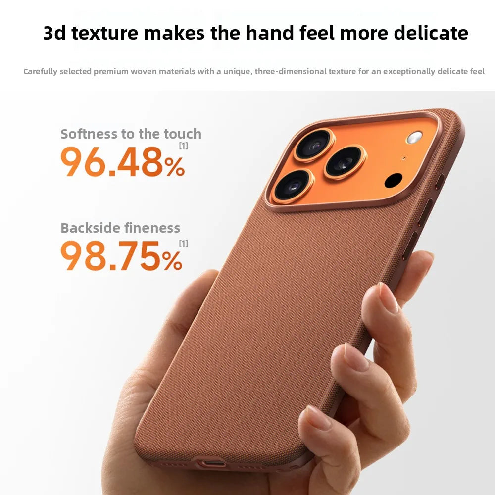 Tech Woven Magnetic Adsorption Phone Case for Iphone 17 Air 16 15 14 13 Pro Max TechWoven for Magsafe Wireless Charge Cover