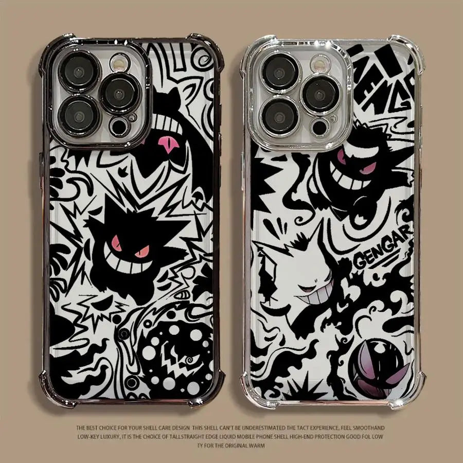 Case for Apple iPhone 17 Pro Max 14 12 16 Plus 15 11 Air XS XR 13 Soft Phone Cover Funny Pokemon Gengar