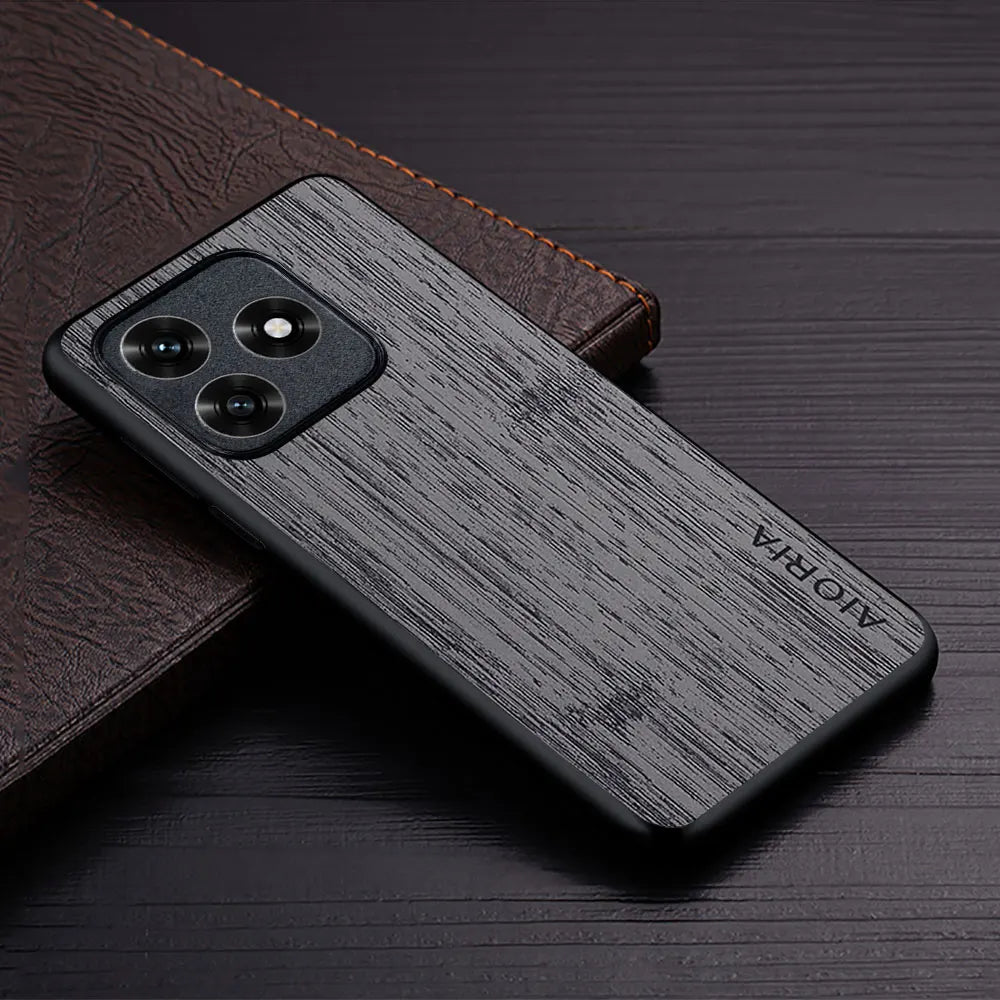 Case for Honor X5c X5d Plus honor X8d X6d 5G funda bamboo wood pattern Leather Luxury phone cover for Honor X5c Plus case coque