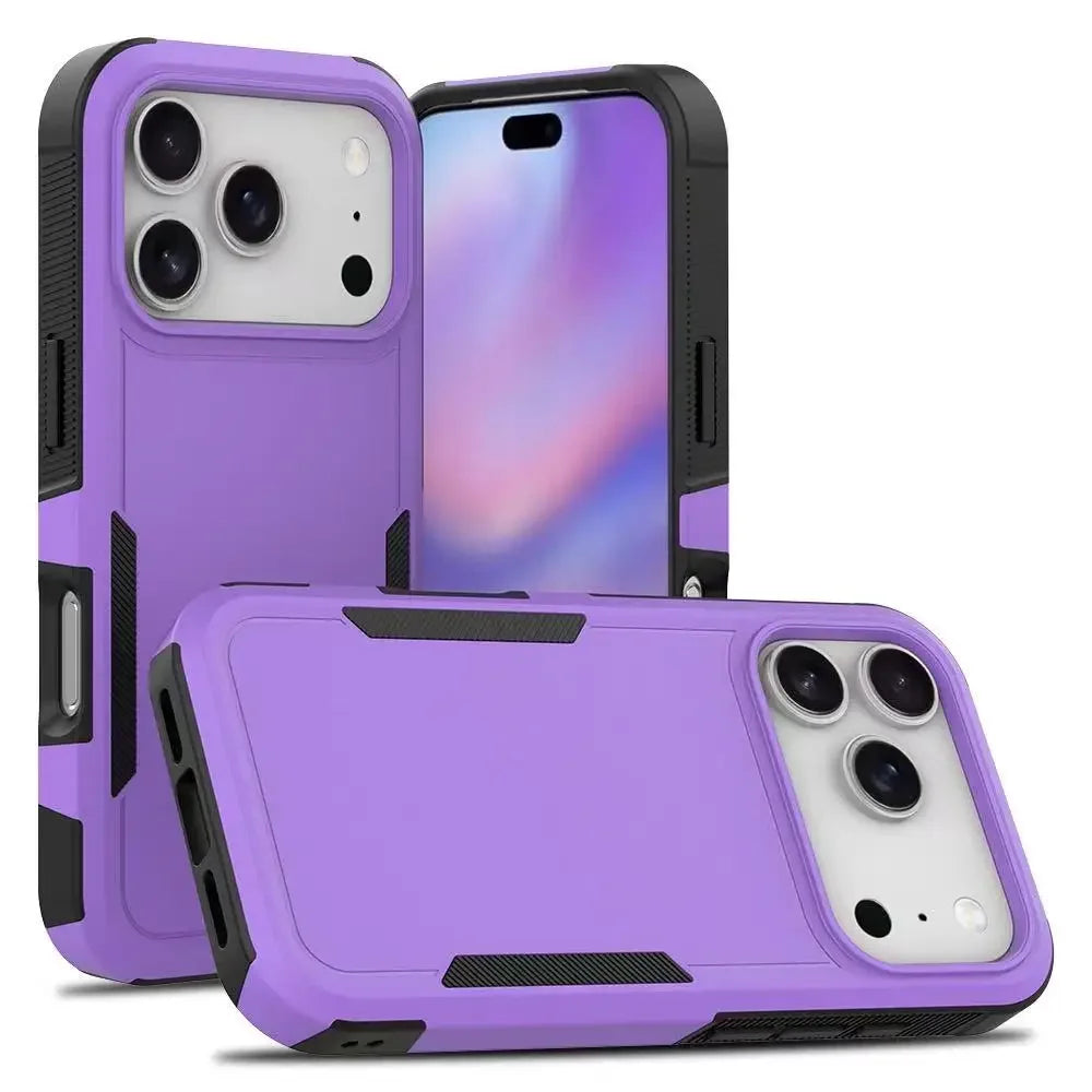 Armor Shockproof 2-in-1 Sturdy Anti Drop Protective Phone Case For IPhone 17 Pro Max 17Air 16 15 14 13 12 11 Pro Max Plus Cover