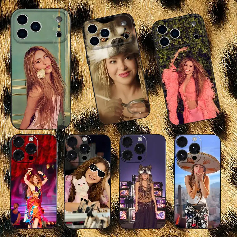 Shakira Dai Dai 2026 Football  Phone Case Silicone Soft For IPhone 16,17,15,11,13,12,14,Mini,Pro,Max,Plus,Air,E Black