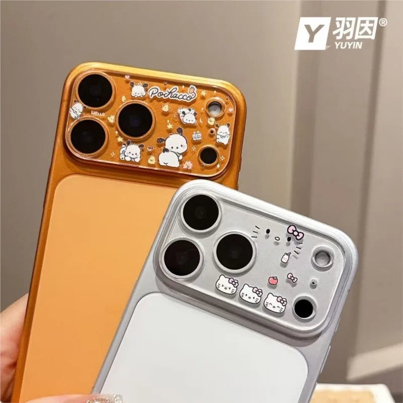 Sanrio Cartoon Hello Kitty Kuromi Pochacco Camera Protector Lens Film For IPhone 15 16 17 14 Pro Max Plus HD Protective Cover