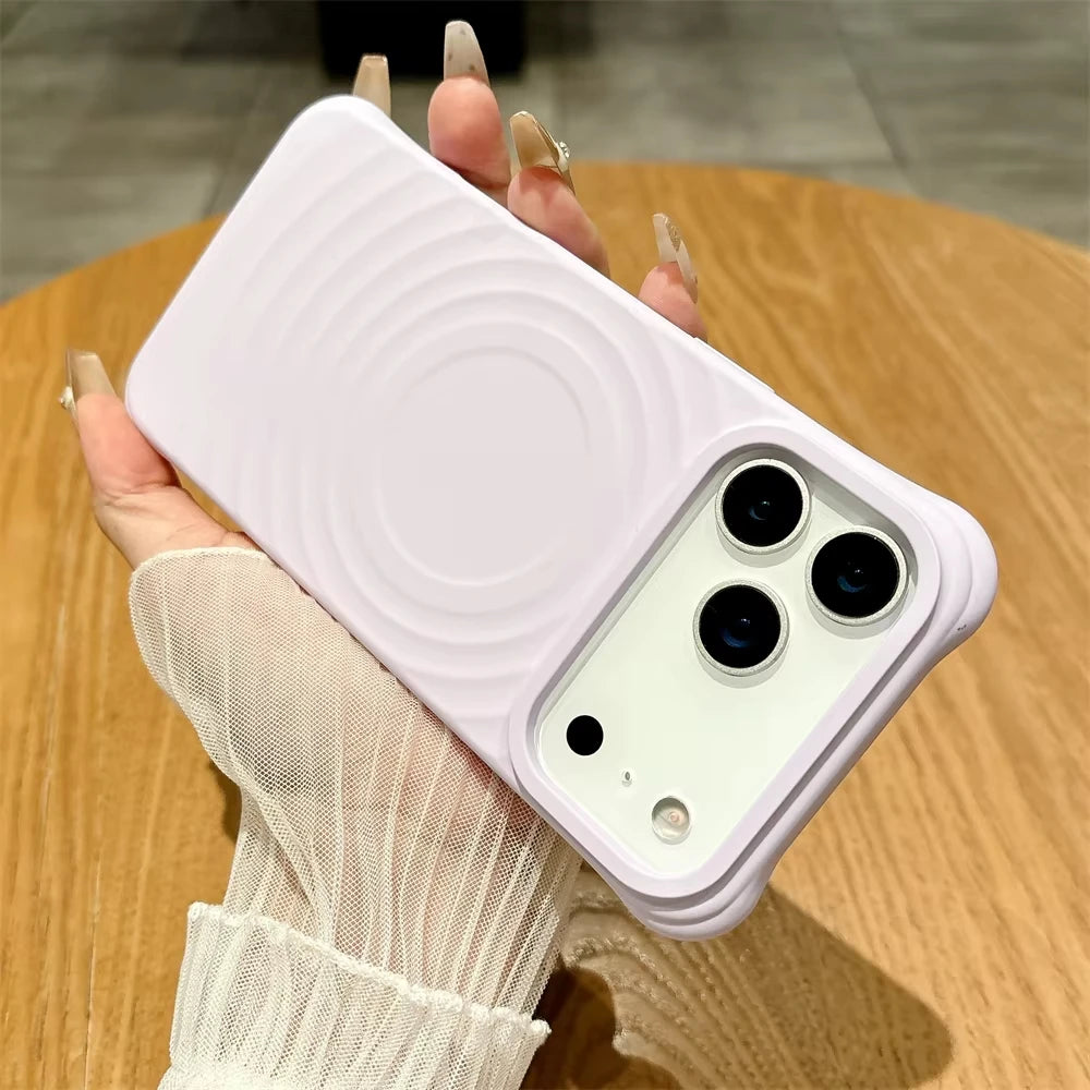 Case For iPhone 17 Pro Max Magnetic Candy Silicone Phone Case iPhone Air 16 15 14 11 12 13 Pro For Magsafe Soft Shockproof Cover