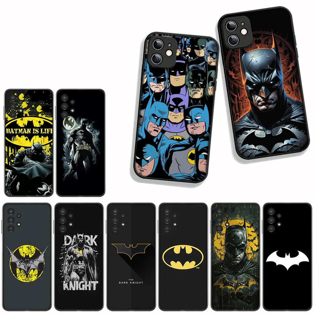 Cover for Samsung Galaxy S25 S23 S22 S24 FE Ultra S10 Plus A05 A06 A15 A16 A26 A35 S10E Case B-Batmans Bruce Wayne Bats Man