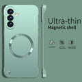 Ultra Thin Matte Metal PC Hard Frameless Magnetic Case For Samsung S26 S25 Edge S24 S23 S22 Ultra Plus FE A57 A37 A17 A56 Cover