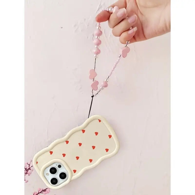 Bowknot Heart Case For Samsung S23 S24 S25 S22 Plus Utlra FE A55 A16 A54 A34 A35 A73 A06 A32 A23 A14 Casing With Chain Lanyard