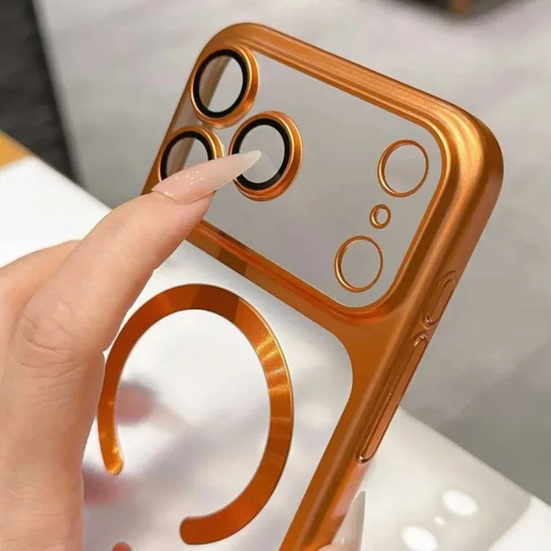 For Magsafe Matte Hard PC Case for iPhone 17 Pro Max Air 17Pro ProMax Magnetic Camera Film Protector Frosted Shockproof Cover