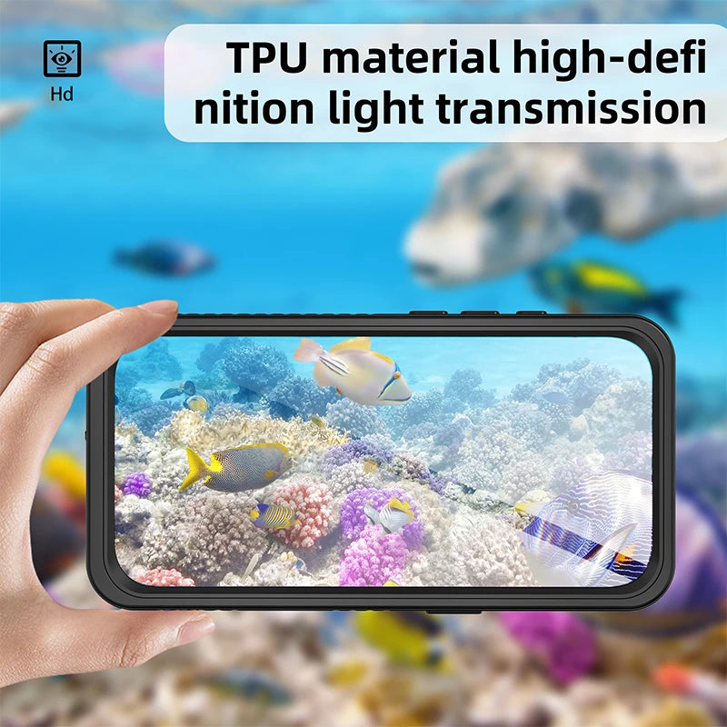 Shellbox Upgraded Waterproof Phone Case for iPhone 17 Pro Max/17 AIR/16/15/14/13360 Full Coverage IP68 Certification