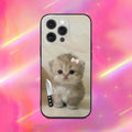 Funny Cute Cat Phone Case For iPhone 17 16 15 14 13 12 11 Pro Max Mini SE 7 8 Plus 17E Air Shockproof Non-Slip Soft Back Cover