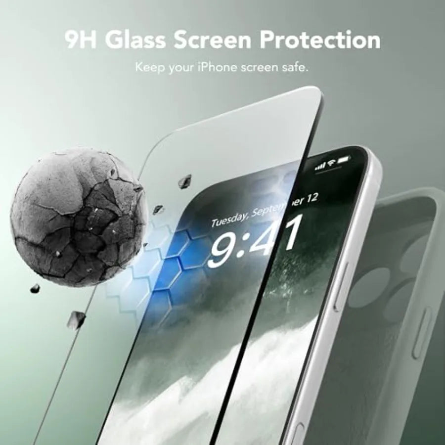 Magnetic for iPhone 17 Pro Case, Compatible with MagSafe, [Full Camera Protection][Screen Protector] Silicone Shockproof Protec