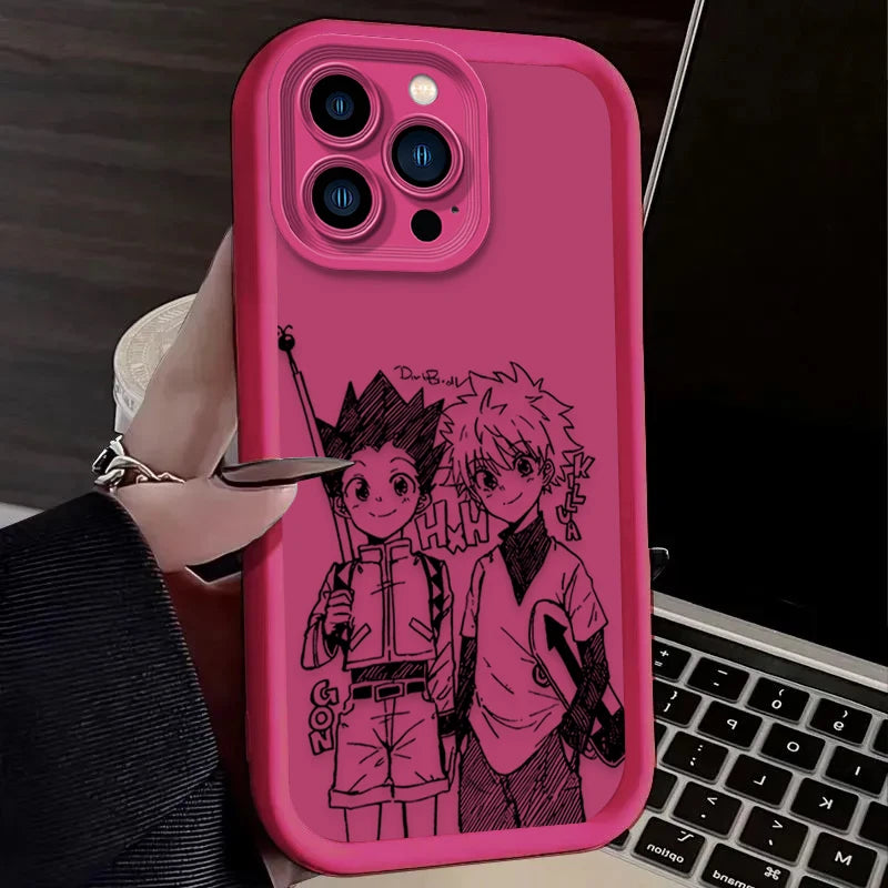 Anime HUNTER×HUNTER Phone Case For iPhone 17 Air 16 16E 15 14 13 12 11 Pro Max X XS X S Max XR SE 2020 SE4 7 8 Silicone Cover