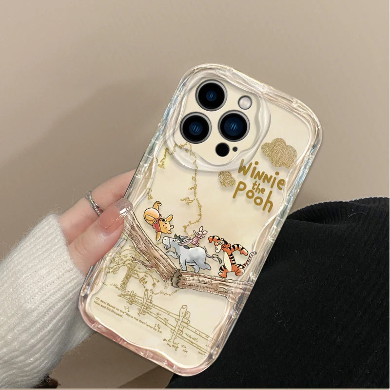 Comics Winnie The Pooh Phone Case For iPhone 17 Air 16 15 14 Plus 13 12 11 Pro Max X XS XR SE 2020 7 8 Soft Silicone Back Cover