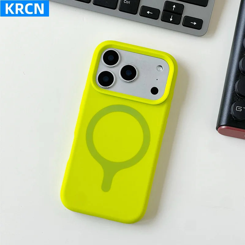 Original Liquid Silicone for MagSafe Phone Case For iPhone 17 17pro max 16 Pro Magnetic Wireless Charging Soft Shockproof Cover