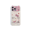 Cartoon Style Best Friends For Hello Kitty Shell Print Case For iPhone 17 Pro Max 16 15 Bling Anti-Fall Soft TPU Phone Cover