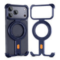 Eary for iPhone 17 Pro Max 17 Pro Phone Case Magnetic 360°Rotation Stand Frameless Shell for Magsafe Shockproof Protector Cover
