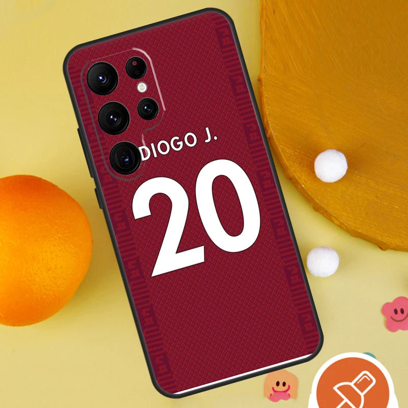 Cool Football Player Lucky number Phone Case For Samsung Galaxy S25 Ultra S23 S22 S21 Ultra S9 S10 S20 Plus S24 FE Funda Cover