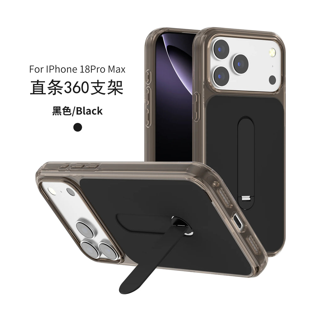 360 Hidden Metal Stand Magnetic Case for IPhone 17 Air 18 16 15 Pro Max 16 Plus 17Pro Magsafe Mag Safe Phone Cover