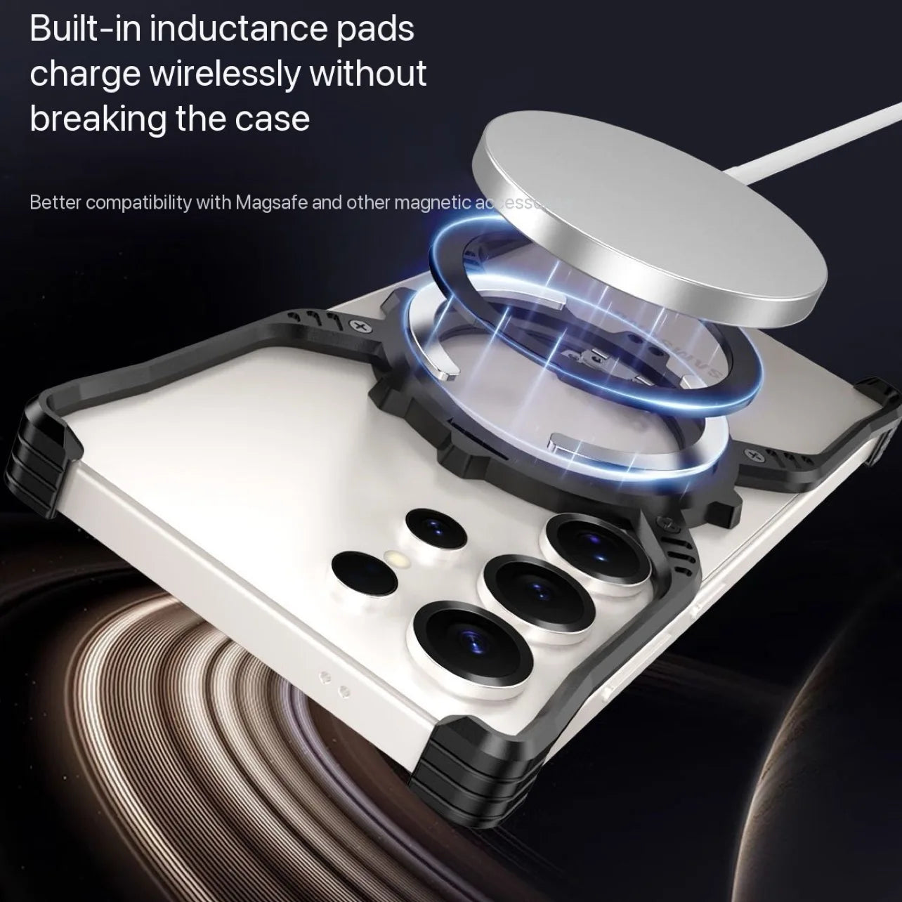 X mechanical gear phone case For Samsung Galaxy S26 S25 S24 S23 Ultra with Stand 360° Rotation Magsafe Bumper Protective Cover