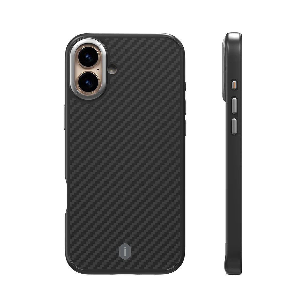 WiWU Kevlar Mobile Phone Case for iPhone 17 Pro Max TPU Frame Anti-fingerprint Case for iPhone 16 Pro N52 Magnetic Attached