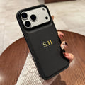 Custom Name Phone Case For iPhone 17 16 15 14 13 Pro Max 7 8 Plus 17Air X XS XR SE 16E Faux Leather Cover Couple Gift