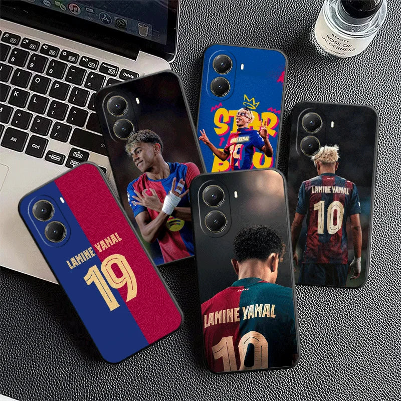 Football Star L-Lamine Y-Yamal Soft Phone Case for Xiaomi Poco X7 X8 Pro Max X5 X6 X3 F8 F7 Ultra M8 M7 M6 M5 Redmi 15 15C 14C 1