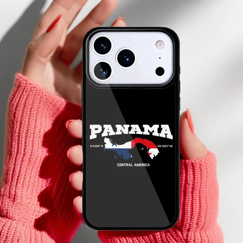 Panama Flag Phone Case for iPhone 17 Air 16e 15 14 13 Pro Max Back Cover for 12 11 Pro Coque