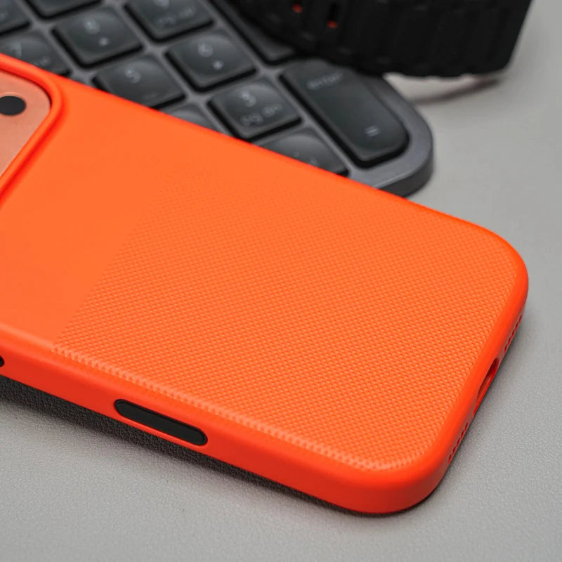 Magnetic Frosted Solid Color Protective Case For iPhone 17 17Pro Max Air Active Touch Camera Button Wireless Charge Matte Cover
