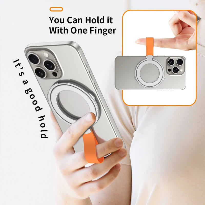 Universal Mobile Phone Strong Magnetic Holder for MagSafe Rotatable Folding Portable Magnet Bracket for iPhone 17 16 Pro Samsung