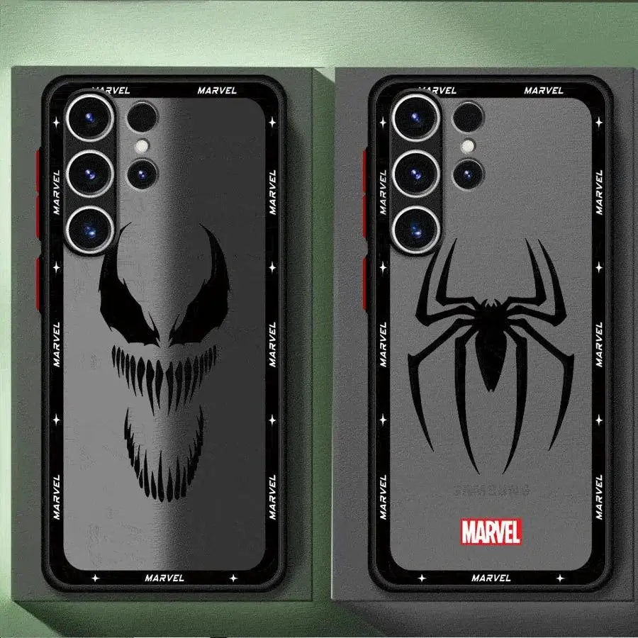 Marvel Spiderman Ironman Phone Case for Samsung Galaxy Note 8 9 10Plus 10Lite 20 Ultra A05s A70s A12 A13 A14 A15 A16 4G 5G Cover