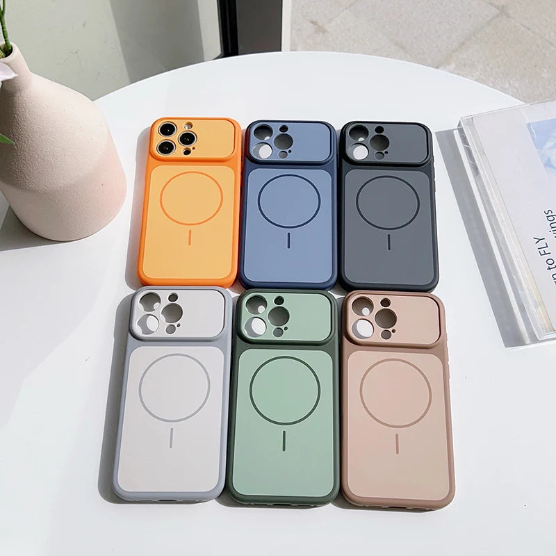 Portable And Minimalist Wireless Charging Phone Case For IPhone 17 Pro Max 13 14 15 16 Anti Drop And Shock-Absorbing Protective